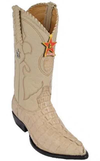 Pre-owned Los Altos Boots 990111 Oryx, Los Altos Caiman Tail J-toe Cowboy Boots, See Note