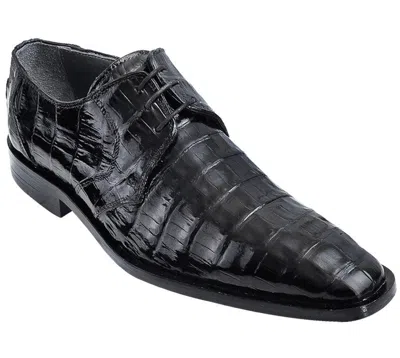 Pre-owned Los Altos Boots Los Altos Genuine Black Crocodile Caiman Belly Oxfords Dress Shoe D