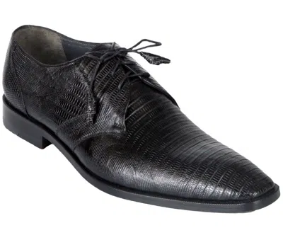 Pre-owned Los Altos Boots Los Altos Genuine Black Teju Lizard Oxfords Dress Shoe D