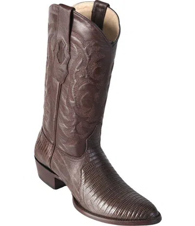 Pre-owned Los Altos Boots Los Altos Men Brown Genuine Teju Lizard Round Toe Western Cowboy Boot D Width