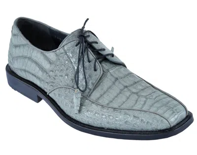 Pre-owned Los Altos Boots Los Altos Genuine Gray Crocodile Caiman Belly Oxfords Dress Shoe D