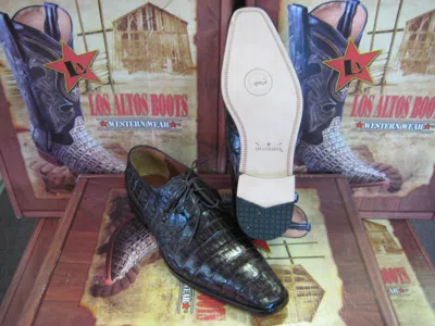Pre-owned Los Altos Boots Mens Genuine Authentic Brown Crocodile Belly Dress Shoe (ee) Zv088207