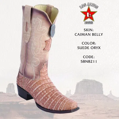 Pre-owned Los Altos Boots Western, , Caiman Belly Exotic Skin, Snip Toe, See Note In Assorted