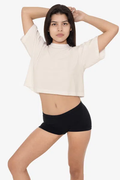 Los Angeles Apparel 1820gd - Oversized Crop Tee In White