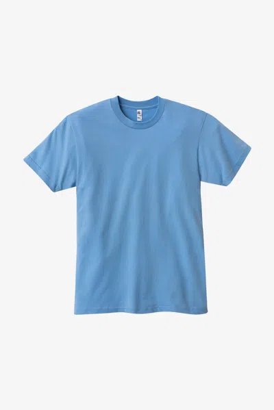 Los Angeles Apparel 20001 - Fine Jersey Crew Neck T-shirt In Blue