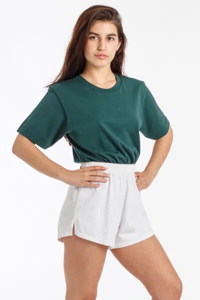 Los Angeles Apparel 20001 - Fine Jersey Crew Neck T-shirt In Green