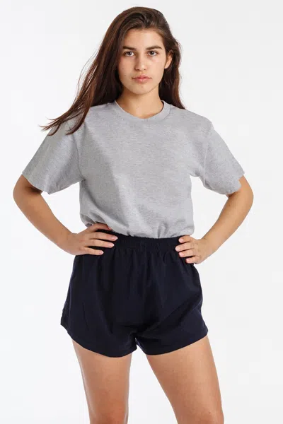 Los Angeles Apparel 20001 - Fine Jersey Crew Neck T-shirt In Gray