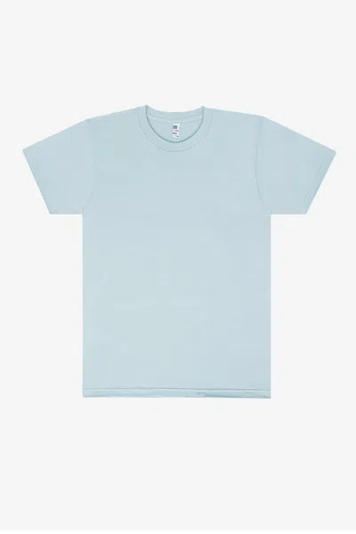 Los Angeles Apparel 20001 - Fine Jersey Crew Neck T-shirt In Blue