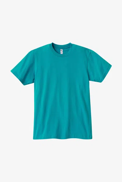 Los Angeles Apparel 20001 - Fine Jersey Crew Neck T-shirt In Blue