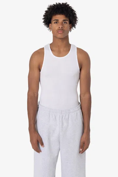 Los Angeles Apparel 21x408gd - 2x1 Cotton Rib Tank In White
