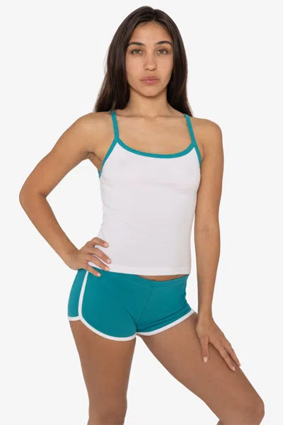 Los Angeles Apparel 43011 - Baby Rib Spaghetti Tank In White