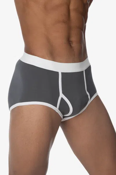 Los Angeles Apparel 44015 - Men's Baby Rib Brief In Animal Print