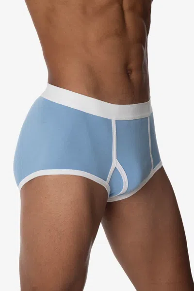 Los Angeles Apparel 44015 - Men's Baby Rib Brief In Blue