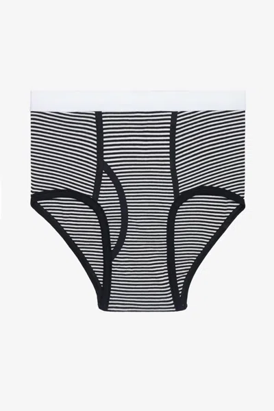 Los Angeles Apparel 44015 - Men's Baby Rib Brief In Black