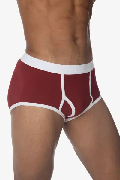 Los Angeles Apparel 44015 - Men's Baby Rib Brief In Red
