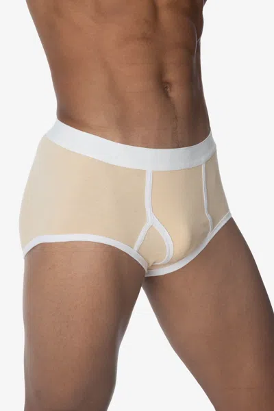 Los Angeles Apparel 44015 - Men's Baby Rib Brief In Neutral