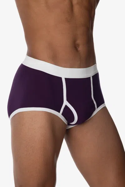 Los Angeles Apparel 44015 - Men's Baby Rib Brief In Purple