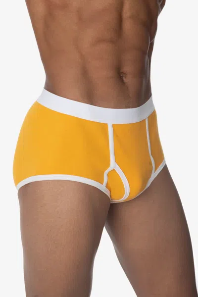 Los Angeles Apparel 44015 - Men's Baby Rib Brief In Gold