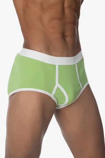 Los Angeles Apparel 44015 - Men's Baby Rib Brief In Animal Print