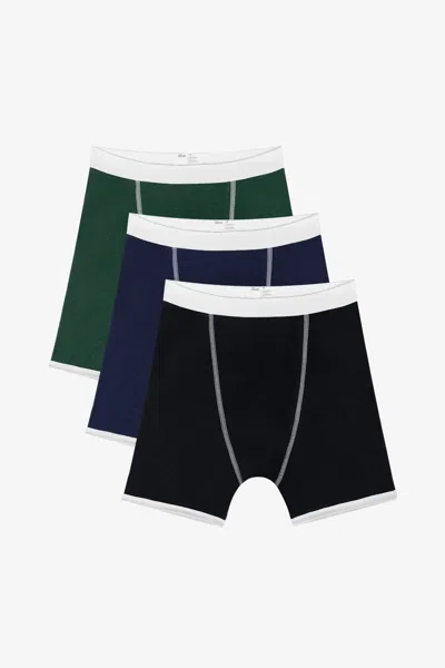 Los Angeles Apparel 44043-3pk - 3 Pack Men's Baby Rib Boxer Brief In Multi