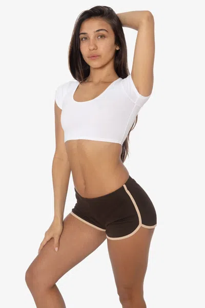 Los Angeles Apparel 73001 - Interlock Running Shorts In Brown