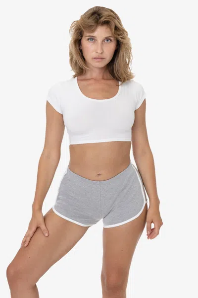 Los Angeles Apparel 73001 - Interlock Running Shorts In White