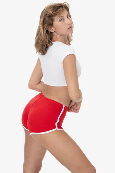 Los Angeles Apparel 73001 - Interlock Running Shorts In Red