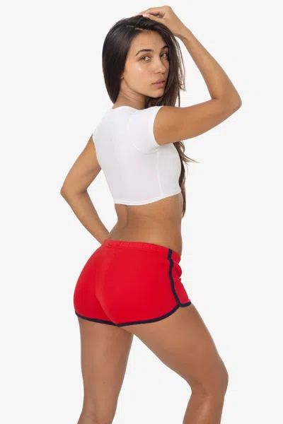 Los Angeles Apparel 73001 - Interlock Running Shorts In Red