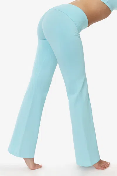 Los Angeles Apparel 8300gd - Garment Dye Yoga Legging In Blue