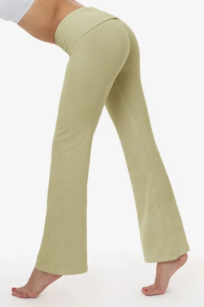 Los Angeles Apparel 8300gd - Garment Dye Yoga Legging In Green