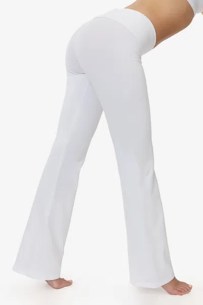 Los Angeles Apparel 8300gd - Garment Dye Yoga Legging In White