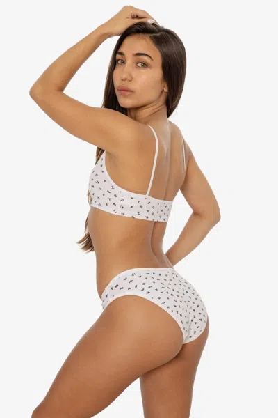 Los Angeles Apparel 8324 - French Cut Panty In White