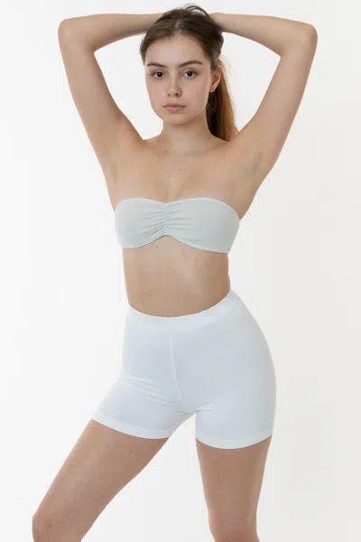 Los Angeles Apparel 8330gd - Garment Dye Short Shorts In Blue