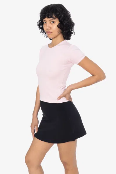 Los Angeles Apparel 8381gd - Garment Dye Cheer Skort In Black