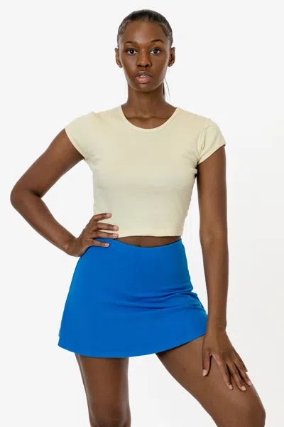 Los Angeles Apparel 8381gd - Garment Dye Cheer Skort In Blue