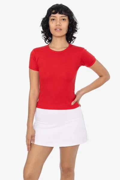 Los Angeles Apparel 8381gd - Garment Dye Cheer Skort In White