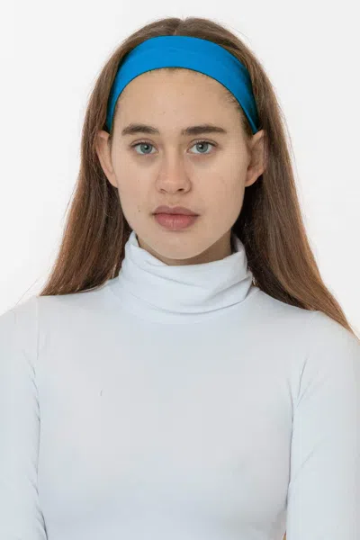 Los Angeles Apparel 84037 - Cotton Spandex Headband In Bright Blue