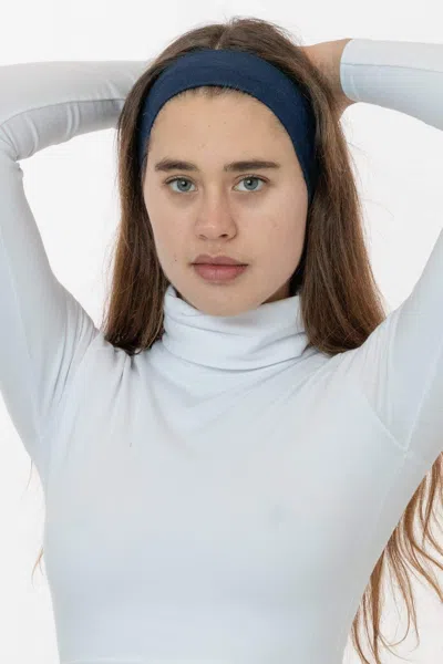 Los Angeles Apparel 84037 - Cotton Spandex Headband In Navy