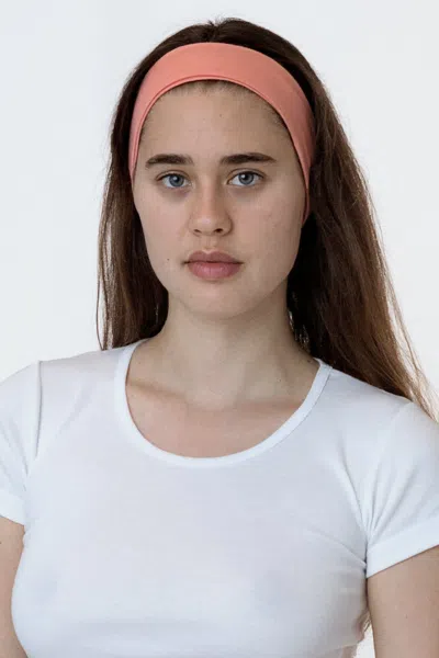 Los Angeles Apparel 84037 - Cotton Spandex Headband In Peach Beach