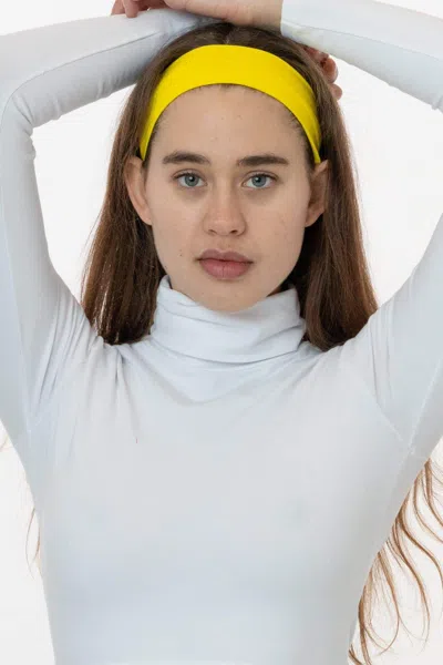 Los Angeles Apparel 84037 - Cotton Spandex Headband In Primary Yellow