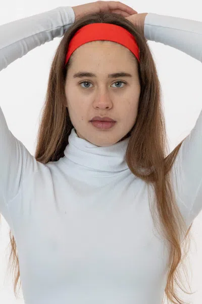 Los Angeles Apparel 84037 - Cotton Spandex Headband In Red Orange