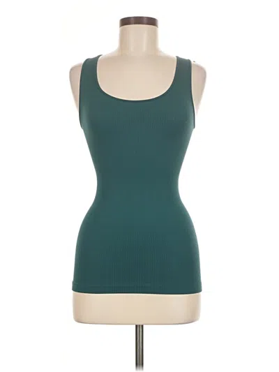 Pre-owned Los Angeles Apparel Active Tank Top In Teal