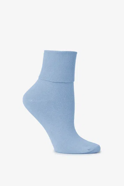 Los Angeles Apparel Aklsock - Ankle Sock In Blue