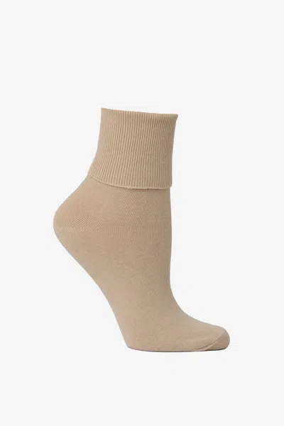 Los Angeles Apparel Aklsock - Ankle Sock In Neutral