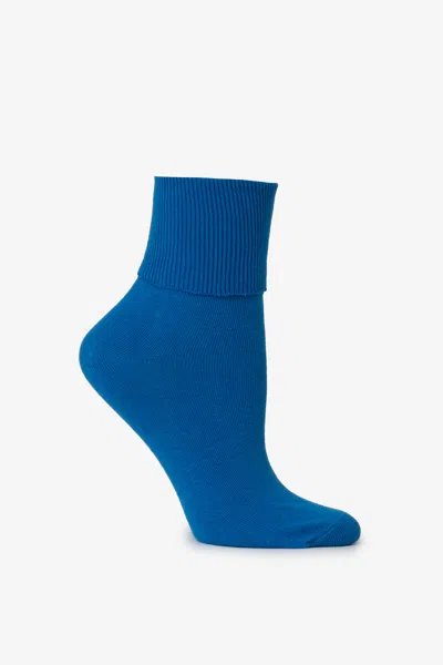 Los Angeles Apparel Aklsock - Ankle Sock In Blue