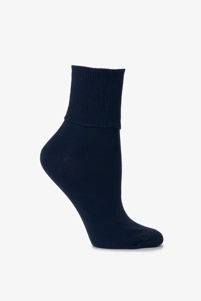 Los Angeles Apparel Aklsock - Ankle Sock In Blue