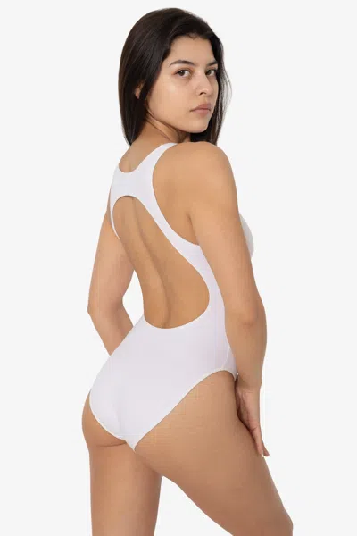 Los Angeles Apparel B106cf - Cutout Bodysuit In White
