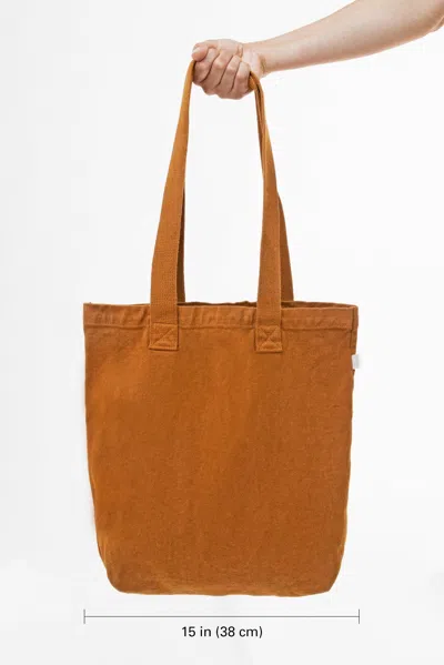 Los Angeles Apparel Bd01 - Bull Denim Tote Bag In Ginger
