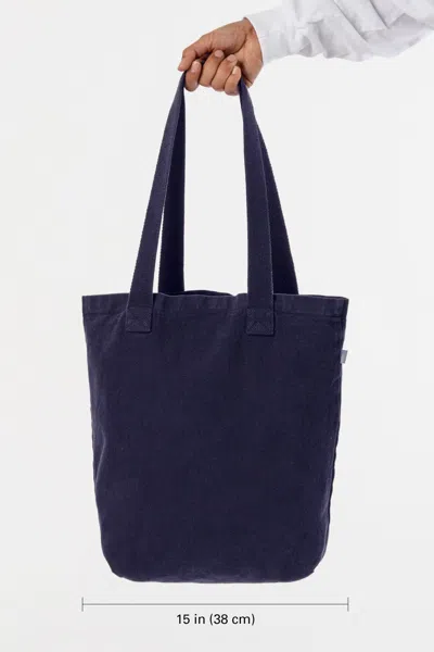 Los Angeles Apparel Bd01 - Bull Denim Tote Bag In Navy