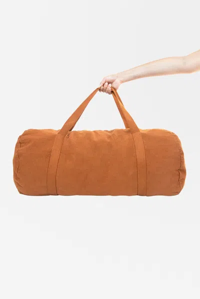 Los Angeles Apparel Bd03 - Bull Denim Weekender Bag In Ginger